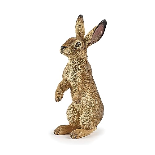 Papo 50202 WILDTIERE DER Welt Tiere Figur, Tierdruck, Stehender Hase, Mehrfarben von Papo