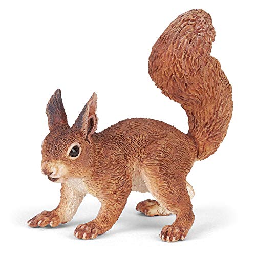 PAPO - Squirrel - Realistische Figur - 3 Jahre alt - Wildtiere - Handbemalt - REGT die Fantasie und das Lernen an - 5,2cm x 4cm x 5,5cm - Lernspielzeug - Geschenkidee von Papo