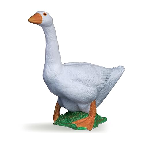 Papo 51061 White Goose Farmyard Friends Tiere Figur, Einfarbig, weiße Gans, Spielfigur, Mehrfarben, L von Papo