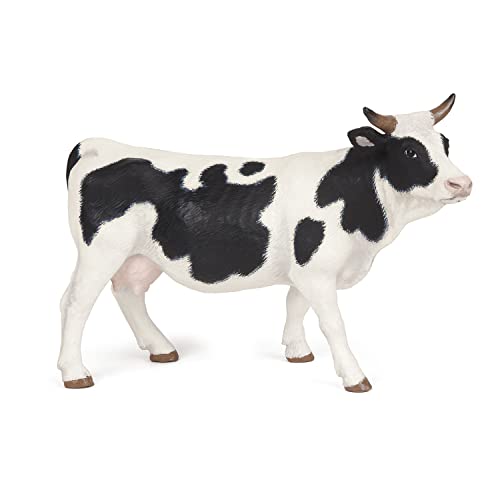 Papo -Handbemalt - Figuren -Das Leben auf dem Bauernhof-Holstein Kuh-51148-Sammelbar-Für Kinder - Geeignet für Jungen und Mädchen - Ab 3 Jahren von Papo