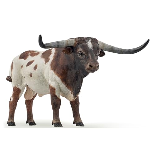 Papo 51156 Longhorn Bull Figur, Mehrfarbig, M von Papo