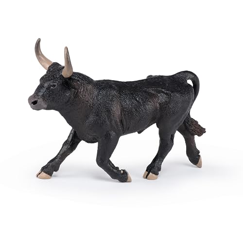 Papo 51182 Camarguesischer Stier von Camargue, Taureau Camarguais Figur, Mehrfarbig von Papo