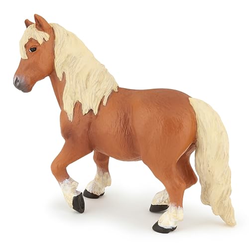 Papo -Handbemalt - Figuren -Pferd, Fohlen und Ponys -Shetland Pony-51518-Sammelbar-Für Kinder - Geeignet für Jungen und Mädchen - Ab 3 Jahren von Papo