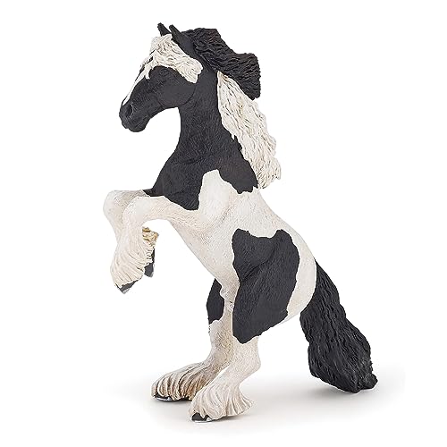 Papo 51549 Steigender Cob Pferde, FOHLEN UND PONYS Tiere Figur, Mehrfarben, 10 x 6 x 16 cm von Papo