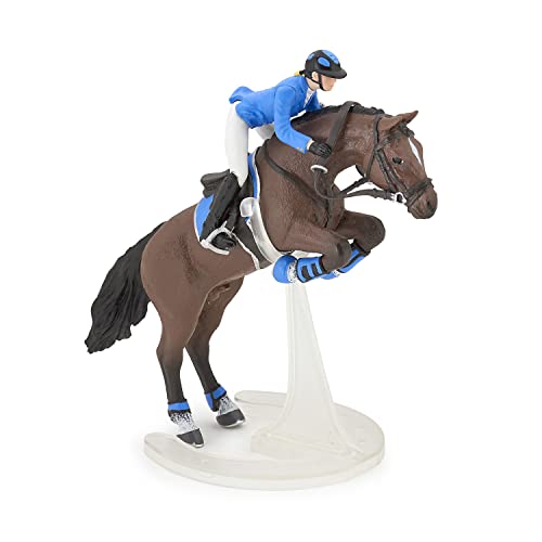 Papo - Figurine Cheval - Cheval de Saut d'Obstacle et Cavalier, jouet Enfants, Passion Équestre et Compétition, Rêve de Médailles et d'Obstacles dès 3 ans von Papo