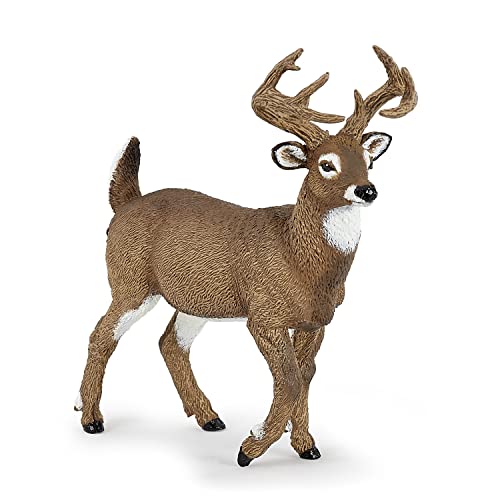 Papo White-Tailed Deer Tiere, Einfarbig, 53021 Weißwedelhirsch, Spiel, Mehrfarbig von Papo