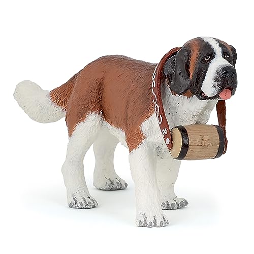 PAPO 54009 Haustiere Hund, Bernhardiner Figur, Mehrfarben, Youth Large / 11-13 von Papo