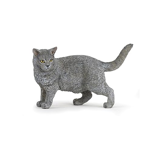 Papo 54040 Haustiere Animals, Chartreux Figur, Mehrfarben von Papo