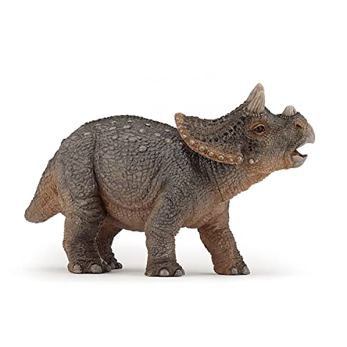 Papo 55036 Junger Triceratops DIE Dinosaurier Figur, Mehrfarben von Papo