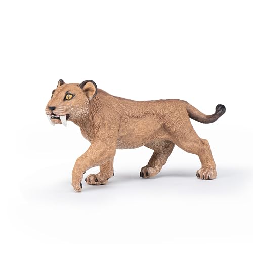 Papo - Handbemalte Figur - Dinosaurier - Junge Smilodon - 55081 - zum Sammeln - für Kinder - Mädchen und Jungen - ab 3 Jahren von Papo