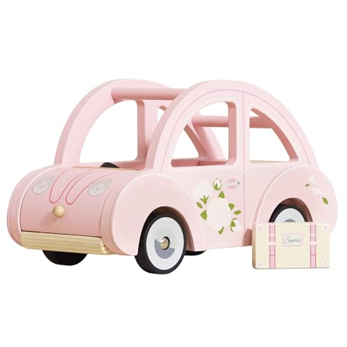 Le Toy Van - Wooden Daisylane Sophie's Car Accessories Play Set for Dolls Houses, Dolls House Furniture Sets - Suitable for Ages 3+ von Le Toy Van