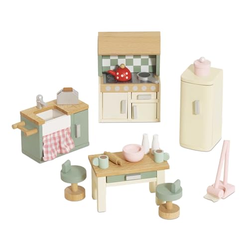 Le Toy Van – Daisylane Küche aus Holz für Puppenhaus-Zubehörset für Puppenhäuser | Puppenhaus-Möbelsets – Geeignet für Kinder ab 3 Jahren von Le Toy Van