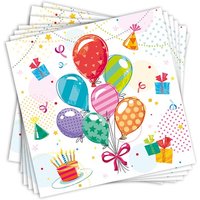 Servietten Ballons im 20er Pack, 33cm x 33cm von Papstar