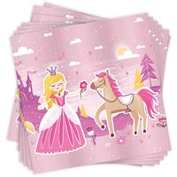 Servietten Prinzessin im 20er Pack, 33cm x 33cm von Papstar