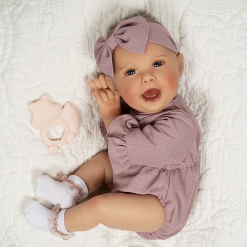 Paradise Galleries 48,3 cm realistische Babypuppe Lauren Faith James Designerpuppe GentleTouch Vinyl Blaue Augen Silikon Beißring Spielzeug - Nora Paradise Galleries 48,3 cm realistische Babypuppe Lauren Faith James Designerpuppe GentleTouch Vinyl Blaue Augen Silikon Beißring Spielzeug - Nora von Paradise Galleries