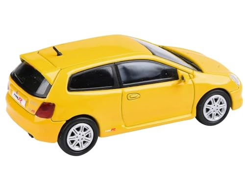 Paragon 2001 Honda Civic Type R EP3 Sunlight Yellow 1/64 Diecast Model Car Models von Paragon