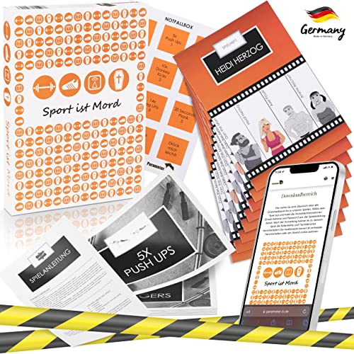 Parameter B - Sport ist Mord - Krimi-Dinner Spiel für Zuhause für 4 Personen Parameter B - Sport ist Mord - Krimi-Dinner Spiel für Zuhause für 4 Personen von Parameter B