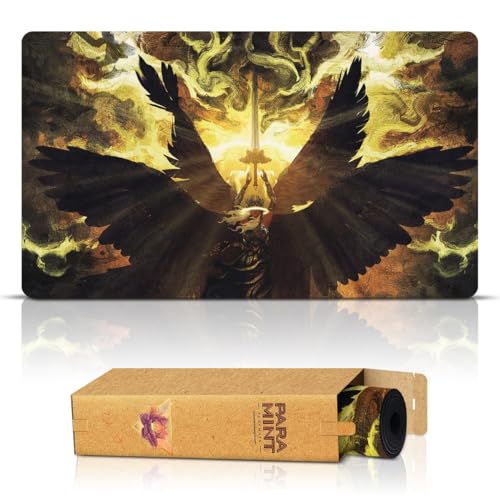 Paramint Admonition Angel (Genähte Kanten) - MTG Spielmatte von Anato Finnstark - Kompatibel mit Magic: The Gathering Spielmatten - Spielen Sie MTG, YuGiOh, TCG - Originelle Designs von Paramint