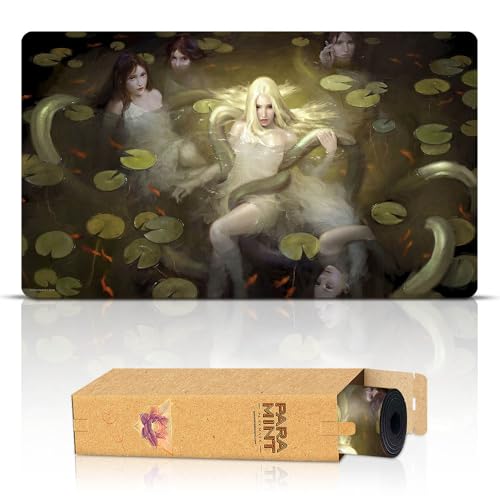 Paramint Naiads (Genähte Kanten) - MTG Spielmatte von Clint Cearley - Kompatibel mit Magic: The Gathering Spielmatten - Spielen Sie MTG, YuGiOh, TCG - Originelle Designs von Paramint