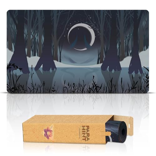 Paramint Swamp Mana Scenery (Genähte Kanten) - MTG Spielmatte - Kompatibel mit Magic: The Gathering Spielmatten - Spielen Sie MTG, YuGiOh, TCG - Spielmatten mit originellen Designs von Paramint