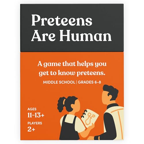 Preteens are Human | 140 Gesprächskarten, die Ihnen helfen, Preteens kennenzulernen, Kartenspiel für Jugendliche der Mittelschule, entworfen von Experten für die Klasse 6–8, Alter 11–13 + von Parents Are Human