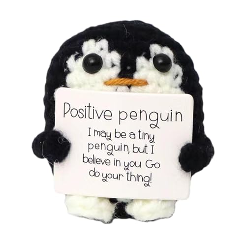 Parfaour Winziges Häkelpositiv, 7,6 cm, emotionale Unterstützung, positives Häkeln, Neujahrsgeschenk, kleine emotionale Unterstützung, Plüsch-Häkeln, positives kleines Spielzeug von Parfaour