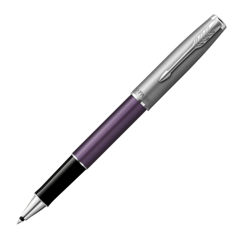 Parker Rollerball Sonnet Essentials Metal & Violet C.C. von Parker