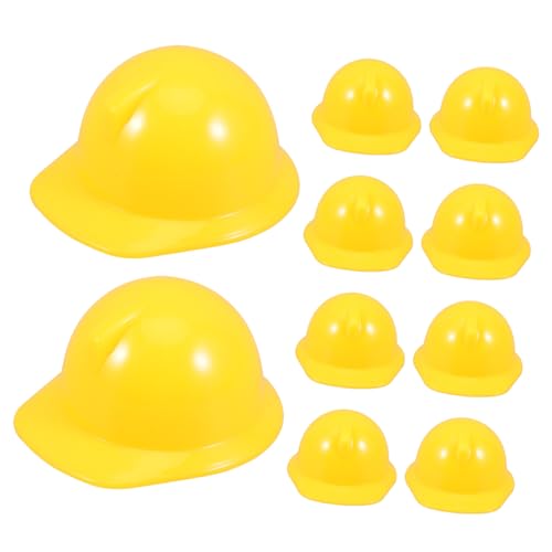 Parliky 10 Stück Mini Bauhut Haustier Vogel Helm Weinflaschenverschluss Miniatur Bauhut Mini Helm Für Puppen Mini Helme Puppenzubehör Kunststoff Mini Schutzhelm Puppenhelm von Parliky