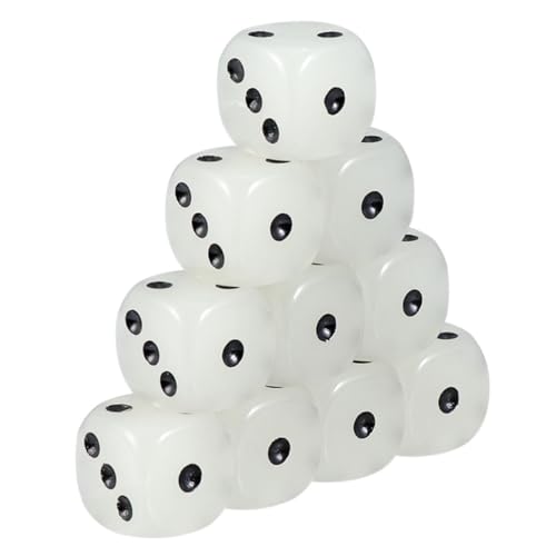 Parliky 10 Stück Teiliges Acryl Würfel mit Seiten Fluoreszierende Zahlen Handpoliert Bunt Lesbar Vielseitig für Brettspiele Partyspiele und Lernspiele Parliky 10 Stück Teiliges Acryl Würfel mit Seiten Fluoreszierende Zahlen Handpoliert Bunt Lesbar Vielseitig für Brettspiele Partyspiele und Lernspiele von Parliky