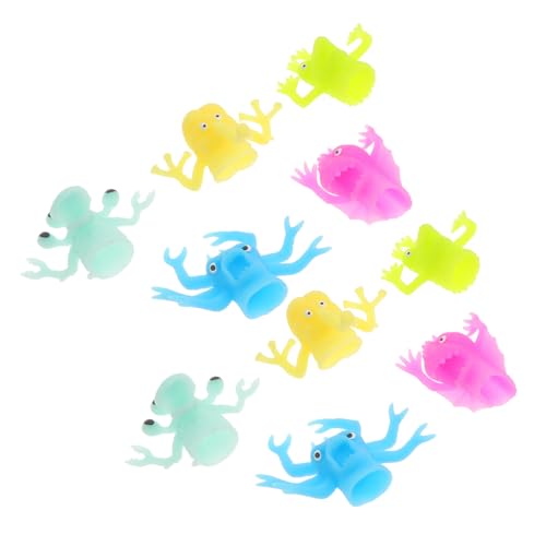 Parliky 10 Stück Teiliges Leuchtendes Fingerpuppen TPR Mini Fingerspielzeug mit Kreaturen Design Buntes Storytelling Kindergeburtstag und Eltern Junge Mädchen interaktion Parliky 10 Stück Teiliges Leuchtendes Fingerpuppen TPR Mini Fingerspielzeug mit Kreaturen Design Buntes Storytelling Kindergeburtstag und Eltern Junge Mädchen interaktion von Parliky