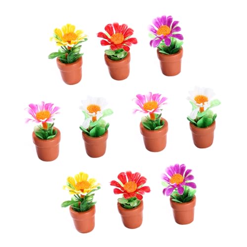 Parliky 10 Stück Teiliges Miniatur Künstliche Mini Topfpflanzen aus Resin Leichte Dekoration für Mikro Landschaften Sandtischmodelle Puppenhäuser und Indoor Gartenzubehör Farbenfrohe Mini Parliky 10 Stück Teiliges Miniatur Künstliche Mini Topfpflanzen aus Resin Leichte Dekoration für Mikro Landschaften Sandtischmodelle Puppenhäuser und Indoor Gartenzubehör Farbenfrohe Mini von Parliky