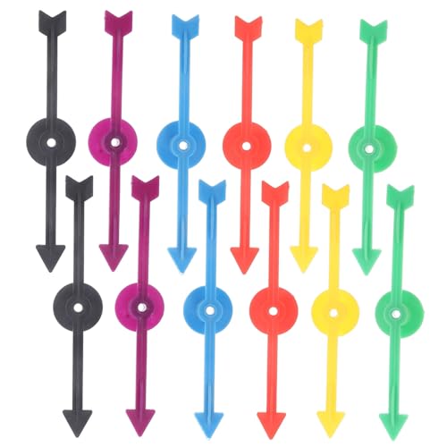 Parliky 12 Stück Teiliges Pfeilspiel zubehör aus Kunststoff Lange Bunte Spielpfeile Multifunktional für DIY Brettspiele Partyspiele Bildung und Event Unterhaltung Parliky 12 Stück Teiliges Pfeilspiel zubehör aus Kunststoff Lange Bunte Spielpfeile Multifunktional für DIY Brettspiele Partyspiele Bildung und Event Unterhaltung von Parliky