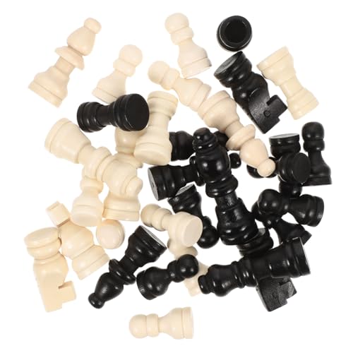 Parliky 2 Sätze Mini Schachfiguren aus Holz Miniatur Schachstücke Bicolor für Teamspiele Stabile Glatte Holzfiguren als Brettspiel Zubehör und Dekoration Parliky 2 Sätze Mini Schachfiguren aus Holz Miniatur Schachstücke Bicolor für Teamspiele Stabile Glatte Holzfiguren als Brettspiel Zubehör und Dekoration von Parliky