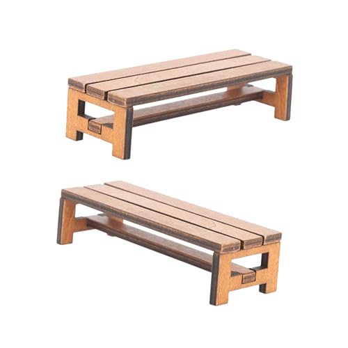 Parliky 2 Stück Miniatur holzbank Puppenhaus Möbel Miniaturmöbel Dekoration für Miniaturhaus Wohn Esszimmer Zubehör Parliky 2 Stück Miniatur holzbank Puppenhaus Möbel Miniaturmöbel Dekoration für Miniaturhaus Wohn Esszimmer Zubehör von Parliky