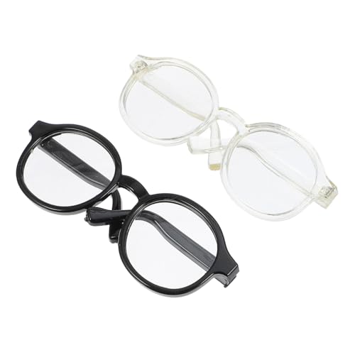Parliky 2 Stück Teiliges Puppenbrillen Kunststoff Schwarz Transparent Leichte DIY Puppenaccessoires für Puppen als für Bastelprojekte Parliky 2 Stück Teiliges Puppenbrillen Kunststoff Schwarz Transparent Leichte DIY Puppenaccessoires für Puppen als für Bastelprojekte von Parliky