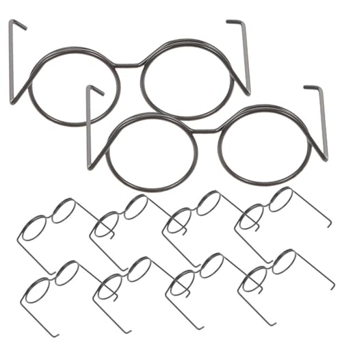 Parliky 20 Stück Teiliges Mini Brillen für Puppen aus Robustem Metall Runde Rahmenlose Dekobrillen ohne Gläser Puppenhaus Accessoires und Verkleidungselemente für Puppen und Parliky 20 Stück Teiliges Mini Brillen für Puppen aus Robustem Metall Runde Rahmenlose Dekobrillen ohne Gläser Puppenhaus Accessoires und Verkleidungselemente für Puppen und von Parliky