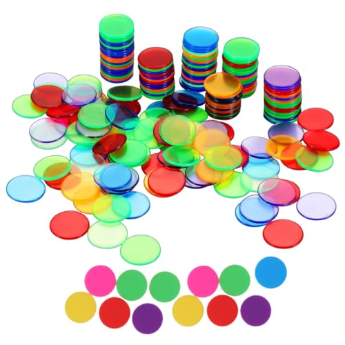 Parliky 200 Stück Plastikchips Transparent und Lernspielzeug für Zählen Sortieren und Belohnen Langlebige Kunststoff Münzen für Bingo und Brettspiele Parliky 200 Stück Plastikchips Transparent und Lernspielzeug für Zählen Sortieren und Belohnen Langlebige Kunststoff Münzen für Bingo und Brettspiele von Parliky