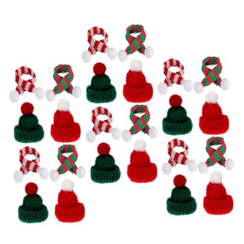 Parliky 24 Stück Teiliges Mini Weihnachts Strickmützen und Schals Handgefertigte Rote und Grüne Häkelhüte Weiche DIY Deko für Puppen Weinflaschen und Weihnachtsfeiern Vielseitige Parliky 24 Stück Teiliges Mini Weihnachts Strickmützen und Schals Handgefertigte Rote und Grüne Häkelhüte Weiche DIY Deko für Puppen Weinflaschen und Weihnachtsfeiern Vielseitige von Parliky