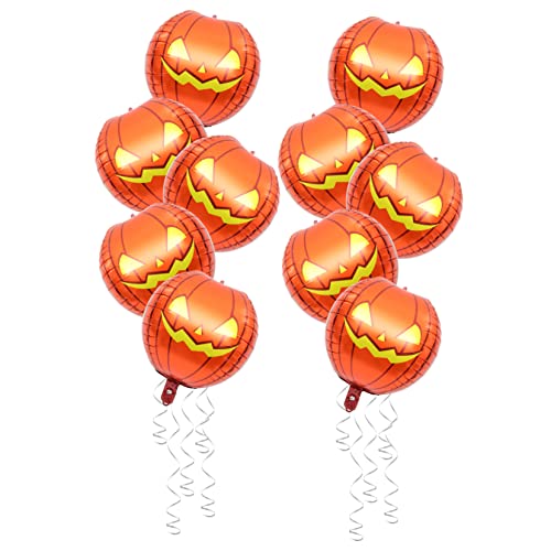 Parliky 30 Stk Kürbis Folienballons Gruseliger Ballon Halloween-ballonverzierung Metallballons Ernten Kürbisballons Spielzeug Halloween-kürbislaternen Halloween-dekor Aluminiumfolie Orange von Parliky