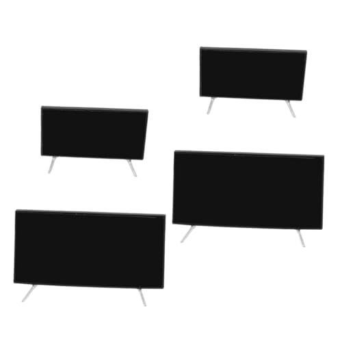 Parliky 4 Stücke Maßstab Kleine Deko Tv mit Ständer Stabiler Monitor für Puppenmöbel Szene Wohnzimmer Parliky 4 Stücke Maßstab Kleine Deko Tv mit Ständer Stabiler Monitor für Puppenmöbel Szene Wohnzimmer von Parliky