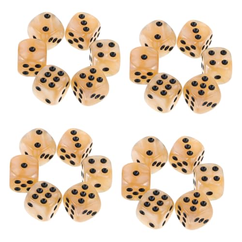 Parliky 50 Stück Teiliges Würfelset mit Abgerundeten Ecken Seitige Acrylwürfel in Muscheloptik Ausgewogene und Faire Würfel für Brettspiele Partyzubehör und Lernspiele Parliky 50 Stück Teiliges Würfelset mit Abgerundeten Ecken Seitige Acrylwürfel in Muscheloptik Ausgewogene und Faire Würfel für Brettspiele Partyzubehör und Lernspiele von Parliky