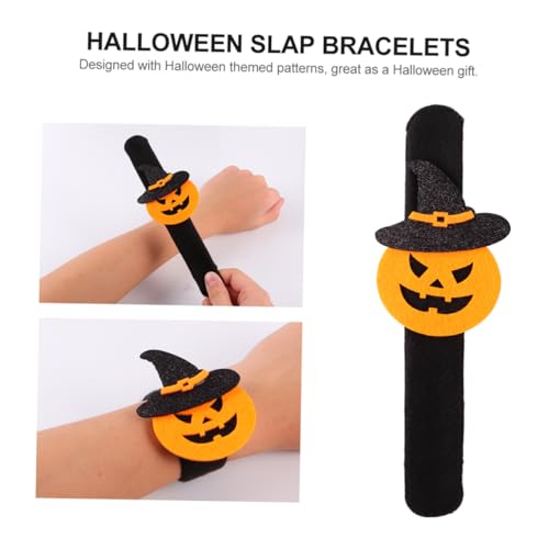 Parliky 6 Stück Pop Kreis Armband Halloween Goodie Bag Füller Slap Armbänder Für Kinder Halloween Backen Slap Armbänder Für Halloween Leichte Slap Armbänder Slap Bands Party von Parliky