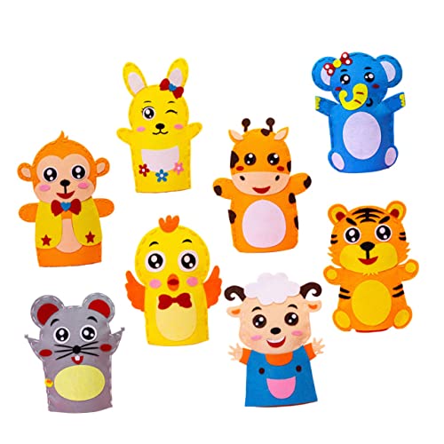 Parliky 8 Stück Teiliges DIY Handpuppen Materialset für Ungiftiger Filzstoff Kreatives Cartoon Nähset Fördert Fantasie und Feinmotorik für Mädchen und Jungen Parliky 8 Stück Teiliges DIY Handpuppen Materialset für Ungiftiger Filzstoff Kreatives Cartoon Nähset Fördert Fantasie und Feinmotorik für Mädchen und Jungen von Parliky