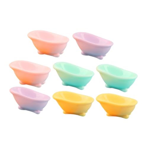 Parliky 8 Stück Teiliges Miniatur Resin Badewannen Realistische Puppenhaus Möbeldekoration Kleine Mikrolandschaft Requisite Vielseitige Mini Badewanne für Garten Balkon Kuchen und Parliky 8 Stück Teiliges Miniatur Resin Badewannen Realistische Puppenhaus Möbeldekoration Kleine Mikrolandschaft Requisite Vielseitige Mini Badewanne für Garten Balkon Kuchen und von Parliky