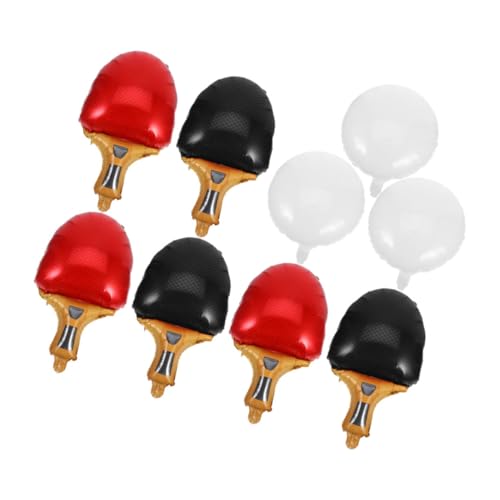 Parliky 9 Stück Teiliges Tischtennis Ballons mit Schlägern und Weißen Bällen Wiederverwendbare Folienballons Langlebig und Leicht für Sport und Geburtstagspartys Einfache Dekoration für Parliky 9 Stück Teiliges Tischtennis Ballons mit Schlägern und Weißen Bällen Wiederverwendbare Folienballons Langlebig und Leicht für Sport und Geburtstagspartys Einfache Dekoration für von Parliky