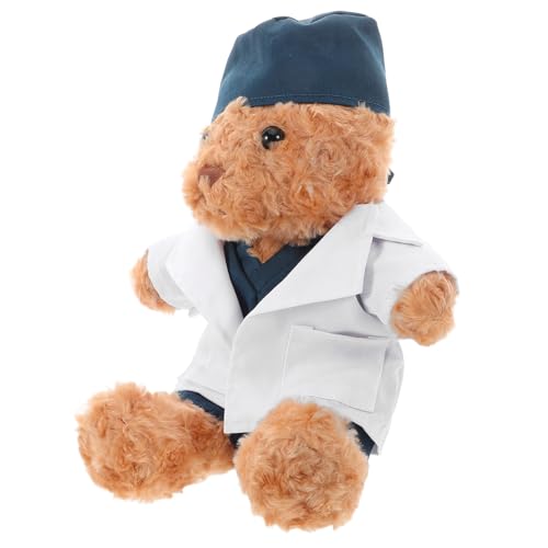 Parliky Kreativer Arztbär Plüschpuppe mit Realistischem Arzt Outfit Kuscheliges Stofftier Fördert Fantasie und Lernen für Sammler Parliky Kreativer Arztbär Plüschpuppe mit Realistischem Arzt Outfit Kuscheliges Stofftier Fördert Fantasie und Lernen für Sammler von Parliky