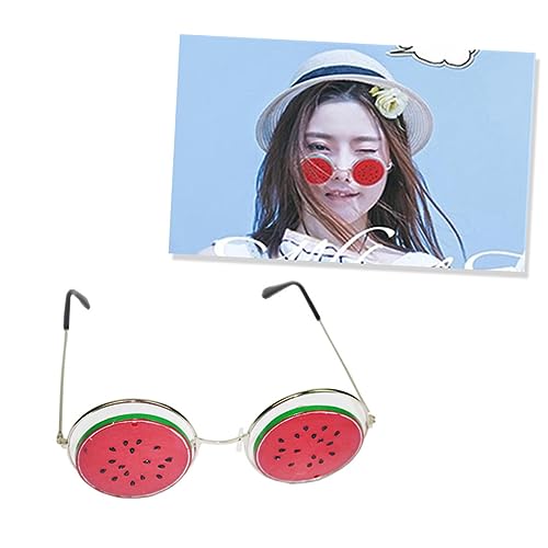 Parliky Lustige Wassermelonen Sonnenbrille Für Die Tanzparty Ideale Partybrille Für Maskerade Events Rot Witziges Accessoire Für Unvergessliche Feiern von Parliky