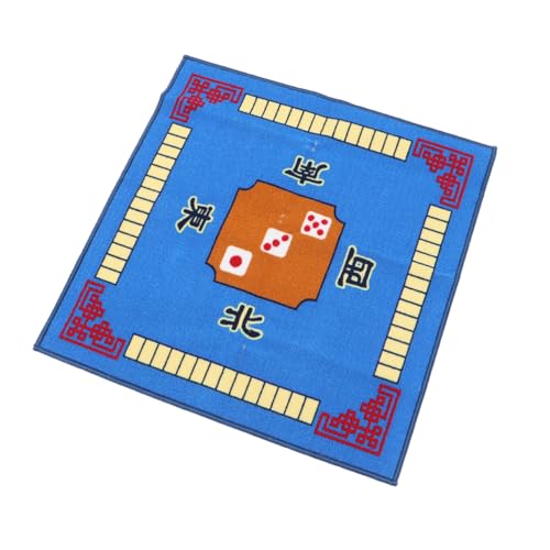 Parliky Mahjong Matte Polyester mit Rutschfestem Latexboden Schalldämmend Sanft und Abriebfest Quadratische Tischdecke für Mahjong Poker Domino und Brettspiele Blau Parliky Mahjong Matte Polyester mit Rutschfestem Latexboden Schalldämmend Sanft und Abriebfest Quadratische Tischdecke für Mahjong Poker Domino und Brettspiele Blau von Parliky