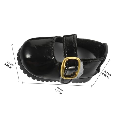 Parliky Miniatur Bjd Puppenschuhe aus Pu Leder Schwarze Dekorative Mädchenpuppen Schuhe Leichte Tragbare Puppen Dress up Accessoires für Gelenkpuppe Parliky Miniatur Bjd Puppenschuhe aus Pu Leder Schwarze Dekorative Mädchenpuppen Schuhe Leichte Tragbare Puppen Dress up Accessoires für Gelenkpuppe von Parliky