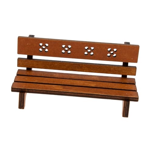 Parliky Miniatur Gartenbank aus Holz Kleine Dekorative Parkbank im Vintage Stil Miniaturmodell für Puppenhäuser und Mikro landschaften Geeignet für Kleine Hausdekorationen Parliky Miniatur Gartenbank aus Holz Kleine Dekorative Parkbank im Vintage Stil Miniaturmodell für Puppenhäuser und Mikro landschaften Geeignet für Kleine Hausdekorationen von Parliky